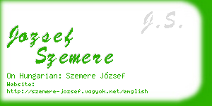 jozsef szemere business card